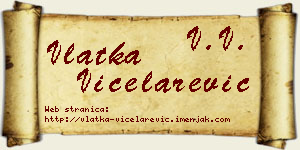 Vlatka Vicelarević vizit kartica